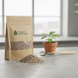 مالچ پوششی پوست بادام خرد شده